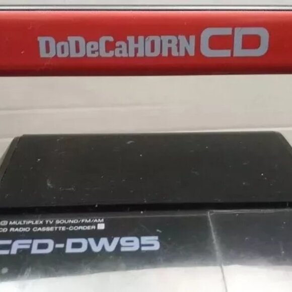 Sony CFD-DW95 DoDeCaHORN CD Vintage Boombox 1987 Rare JP Model Repair Junk - Picture 9 of 13